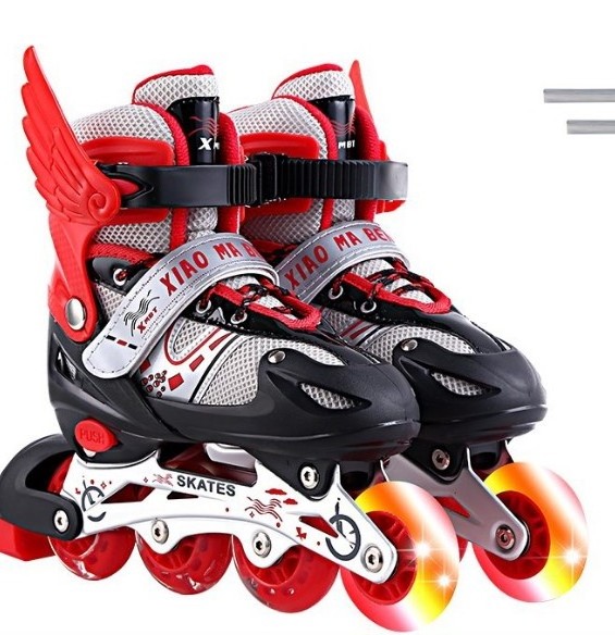 Durable New Trend Kids  Adult Adjustable skating roller soy luna roller skates patines de 4 ruedas con luz