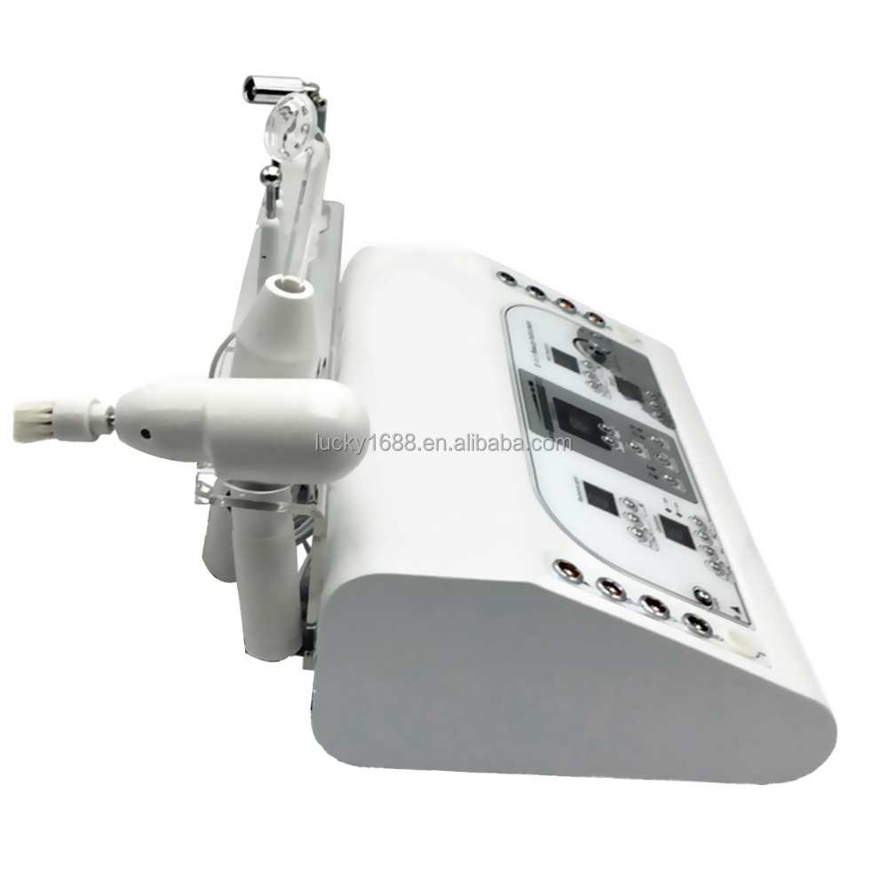 Portable multifunction facial ultrasonic galvanic HF massager skin care beauty machine 8 in 1