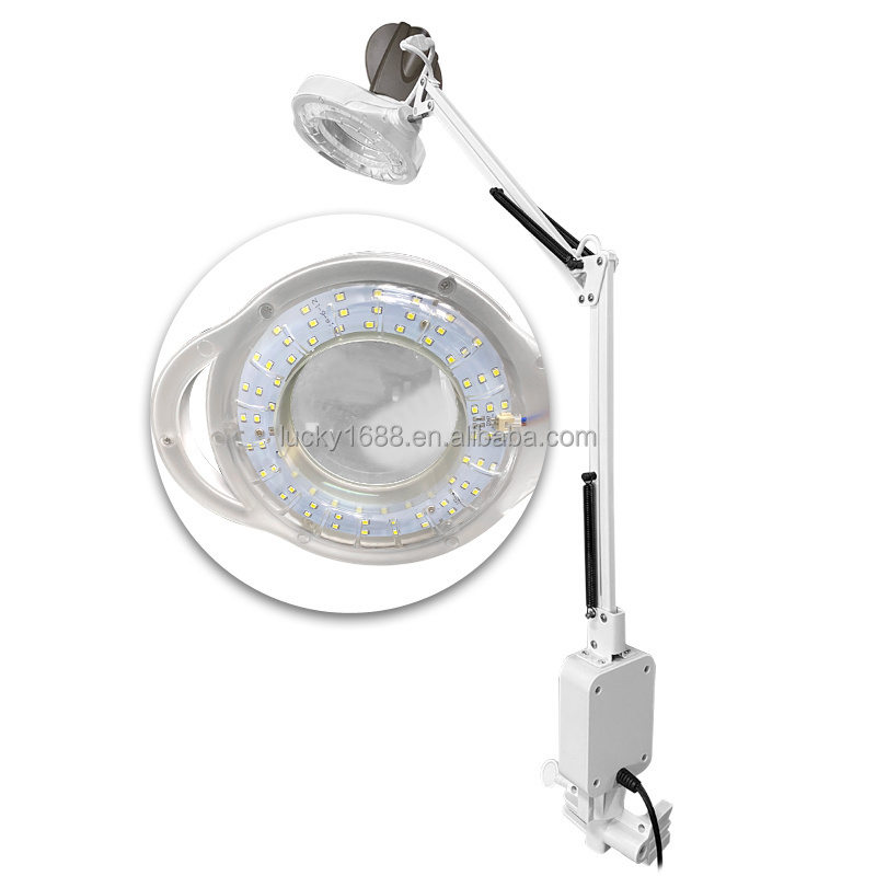 Wholesale New 70PCS LED lights beauty salon magnifier lamp for skin magnifying