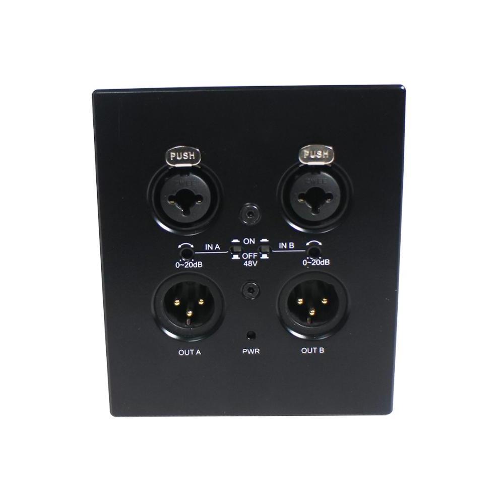 Dante Systems Speaker Control Panel 2*2 and Audio Interface for Conference Room Sound System