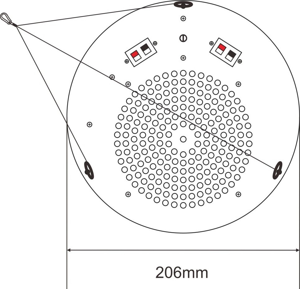 Public Address System 5.25 Inch 6W Full Range Ceiling Speaker for Office Sound Masking and Music Signals