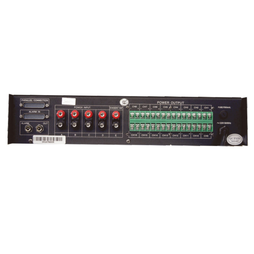 16 Zones Speaker Selector With Volume Control 16 Speaker Outputs and 4 Audio Inputs