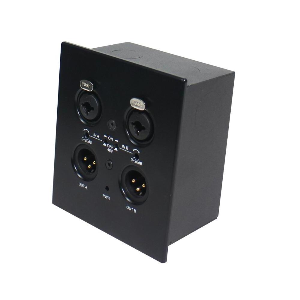 Dante Systems Speaker Control Panel 2*2 and Audio Interface for Conference Room Sound System