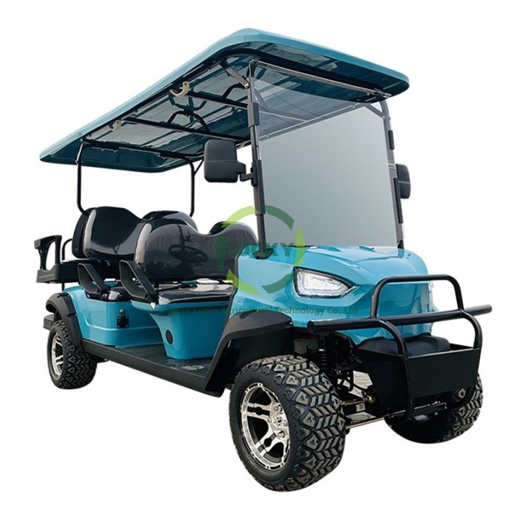 Golf Buggy Resort Hotel Airport Cart Bus Villas 4 Wheel Drive Electric Gas Powered Petrol Rear Axle 6 Seater Golf Cart