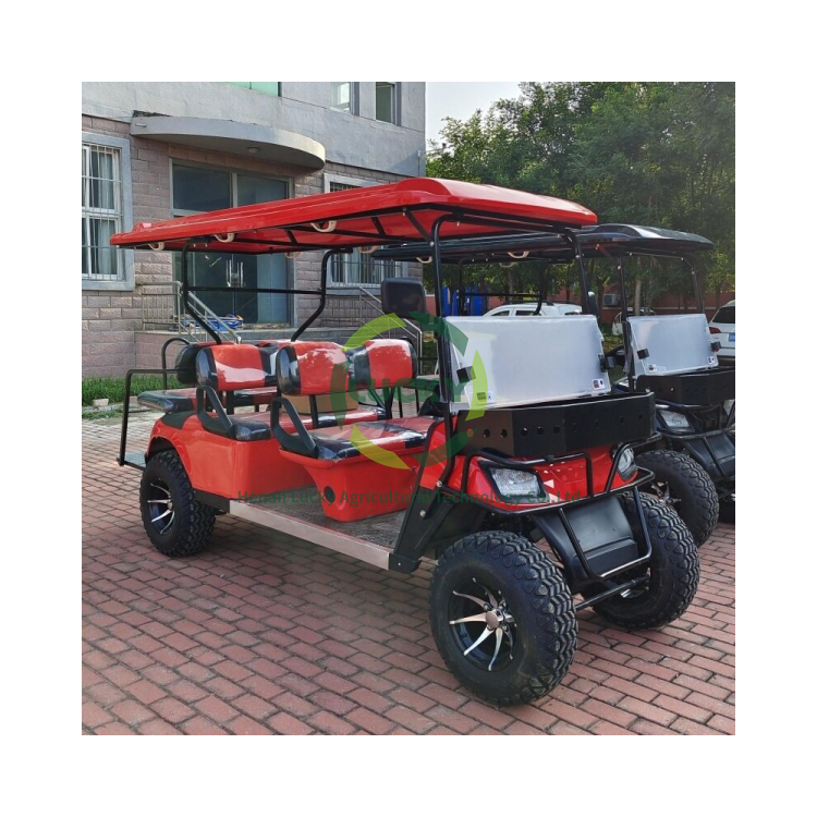 Hot Selling Heavy Duty Utility 4 6 8 Seater Electric Lithium Battery Golf Cart Food Golf Carts For Sale