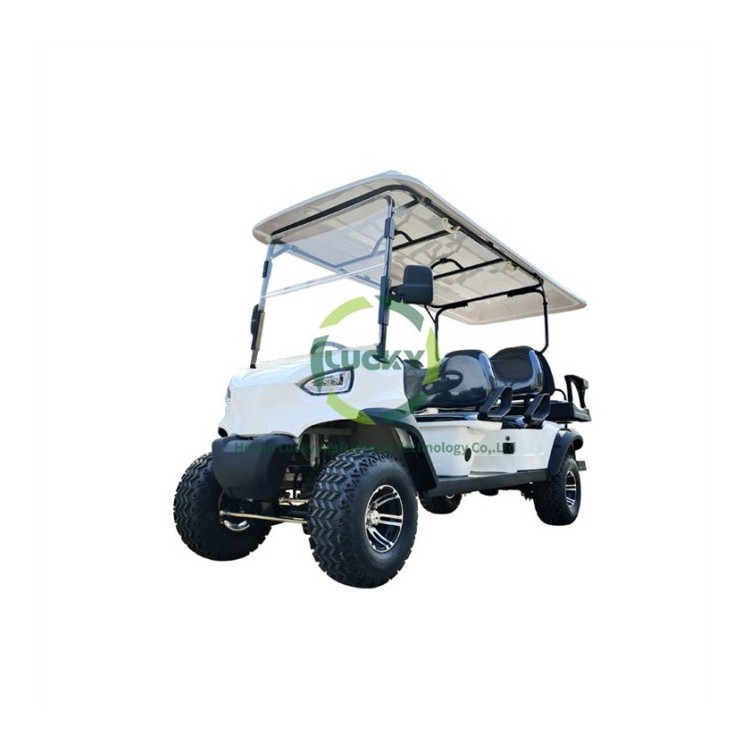 New Arrival 6 Seater Street Legal Front Rear Axles Electric Import Evolution Jeep Golf Cart From China