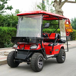 Stock Available 4 Seater Battery Powered Gas Powered Vintage Classic Golf Cart With Golf Club Washer Cart Ball Cleaner