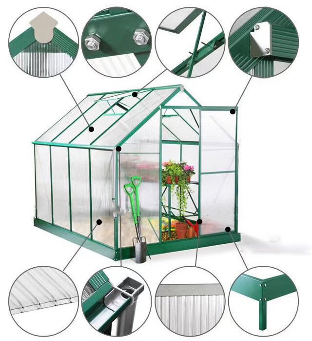 Garden Balcony Venlo Gutter Connected Mini Hobby Light Dep Insulated Retractable Roof Greenhouse For Seedlings