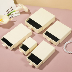 Wholesale Suppliers Luxury Style Portable Cardboard Gift Storage Sliding Drawer Paper Box For Jewelry Packaging