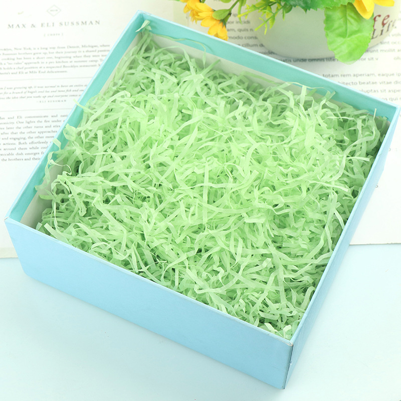 Eco Friendly Packing Single Color Crinkle Filler Shredded Cut Paper Grass For Gift Box