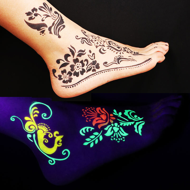 Beauty temporary tattoo plastic foot stencil template better paper for tattoo stencil artist