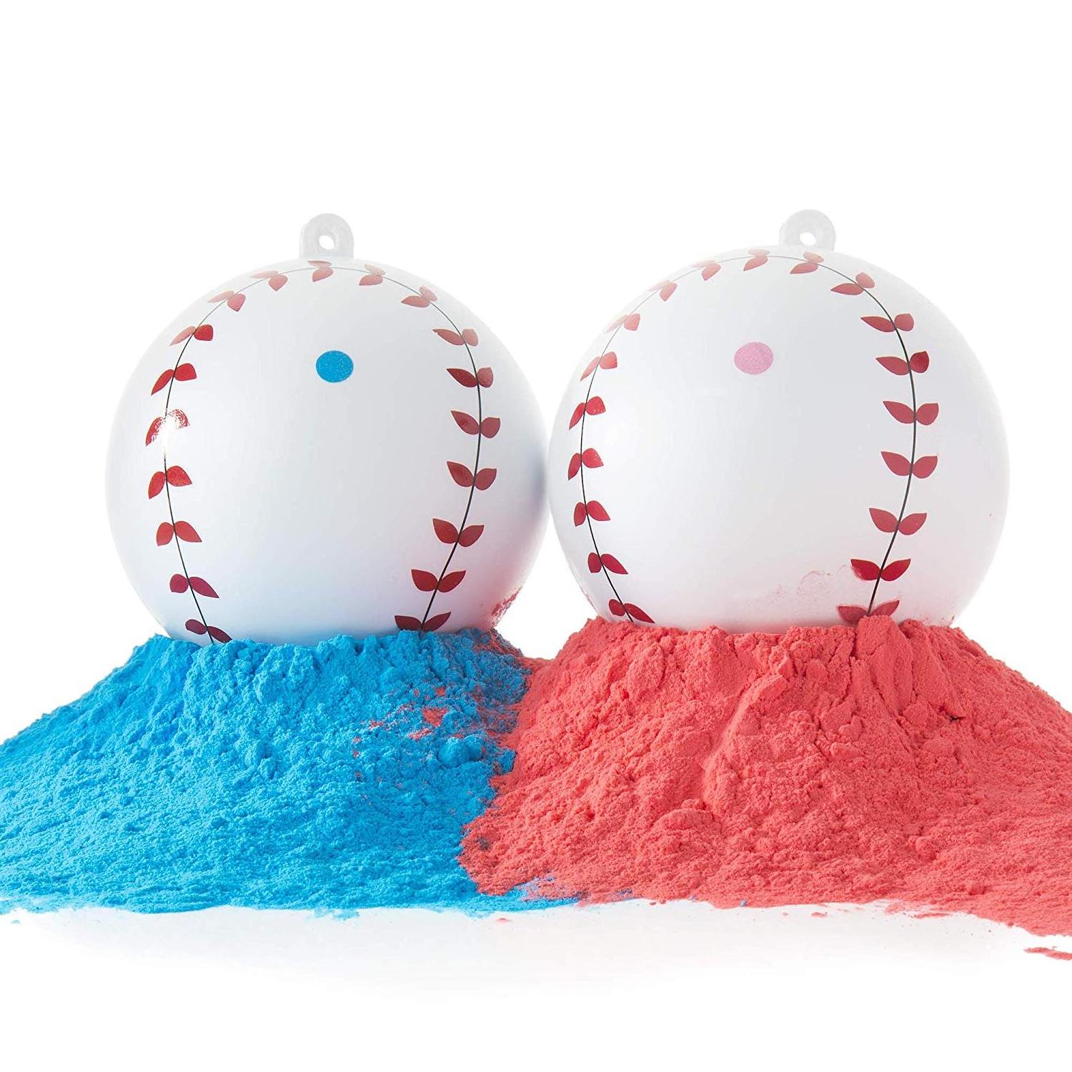 Color  Cannon Smoke Blaster Bombs Ball Soccer  Gender Reveal Pink Blue Color Powder For Boy Girl Photography