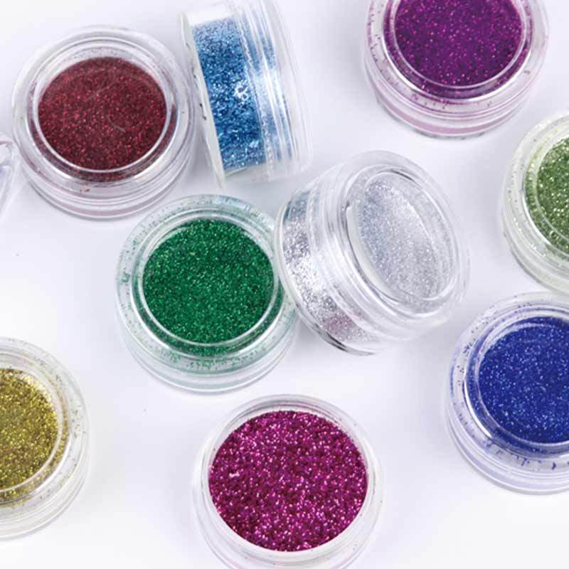 Wholesale bulk 1/128 ultra fine cosmetic using in face and hair metallic chunky glitter