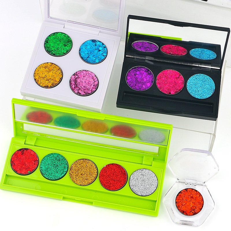 Popular Models Bulk Star Shape Eyeshadow Chunky Shinny Pressed Glitter Palette