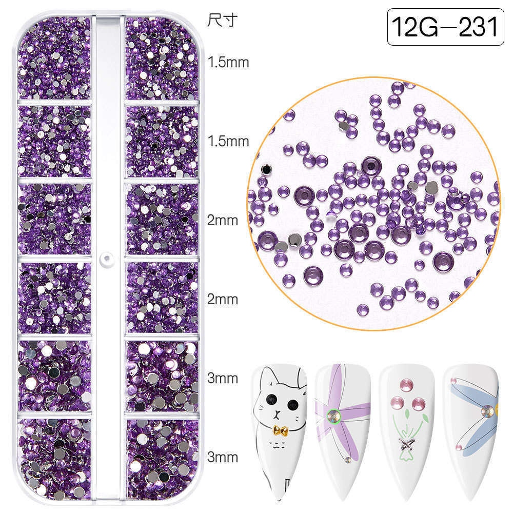 2mm Nail Gems Ab Flatback Rhinestones Gems Stones with Pick Up Tweezers and Rhinestone  Glue for DIY Nail Art