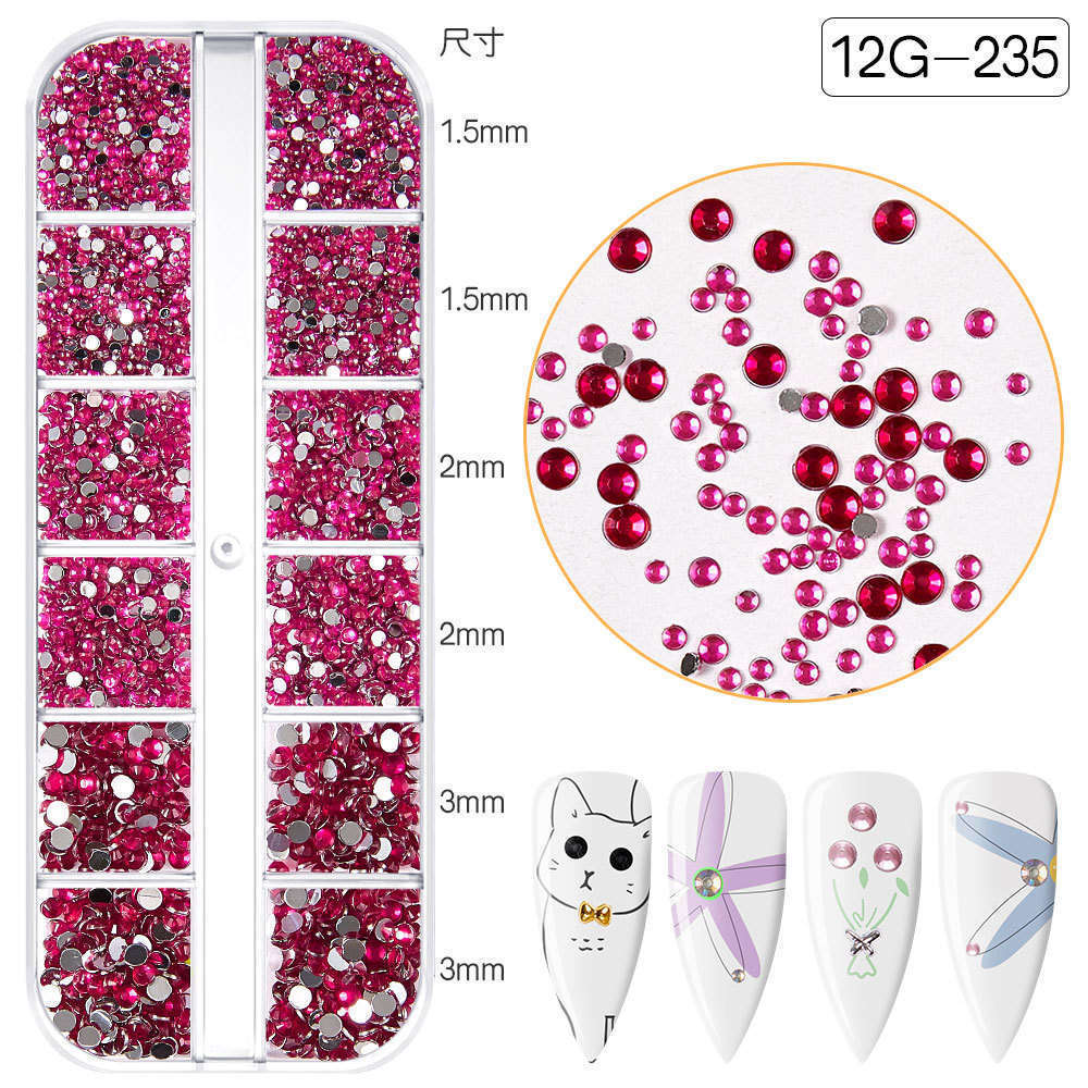 2mm Nail Gems Ab Flatback Rhinestones Gems Stones with Pick Up Tweezers and Rhinestone  Glue for DIY Nail Art