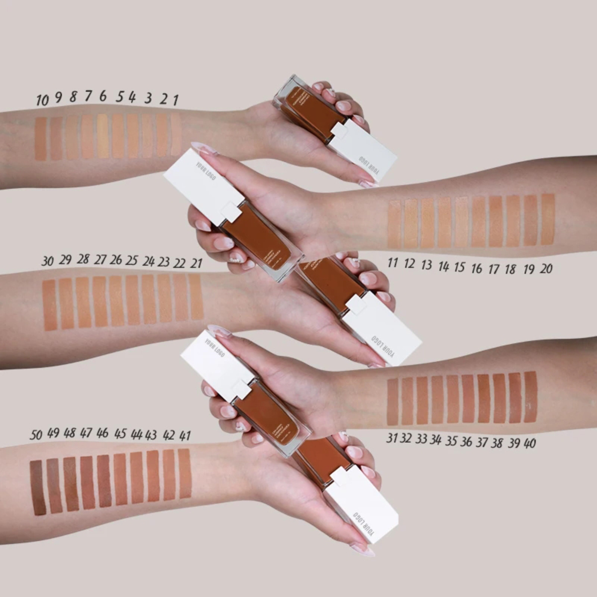 long lasting high quality make up cream private label full coverage waterproof and matte makeup liquid foundation