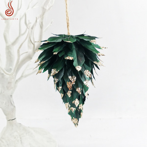 Factory Supply Customized   Rooster feather tree for Christmas car decoration