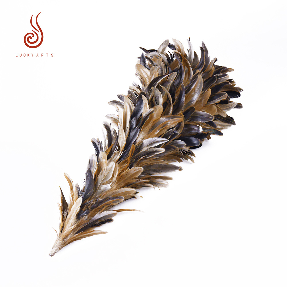 Manufacturer Wholesale Fashion 60cm yellow cock feather Christmas tree