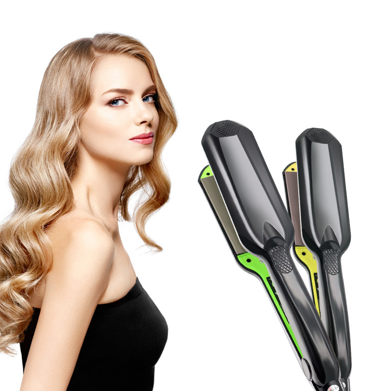 high quality profesional Titanium hair straightener infrared hair flat straightener and curler