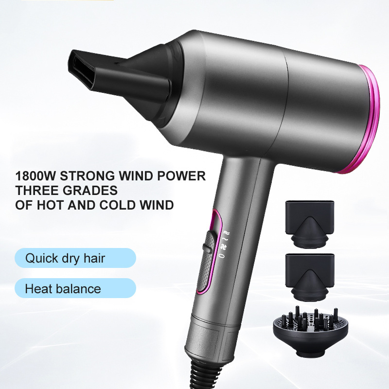 Custom Professional High Speed Foldable Hot and Cold Air Low Noise Hair Dryer With Negative Ion Technology