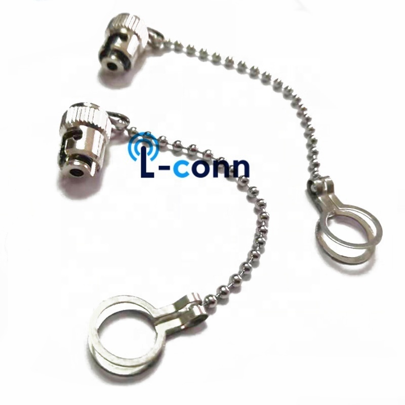 fiber optic quick connector fibre optical SC/FC/ST/LC Connectors Metal Dust Cap Cover Protector with Chain