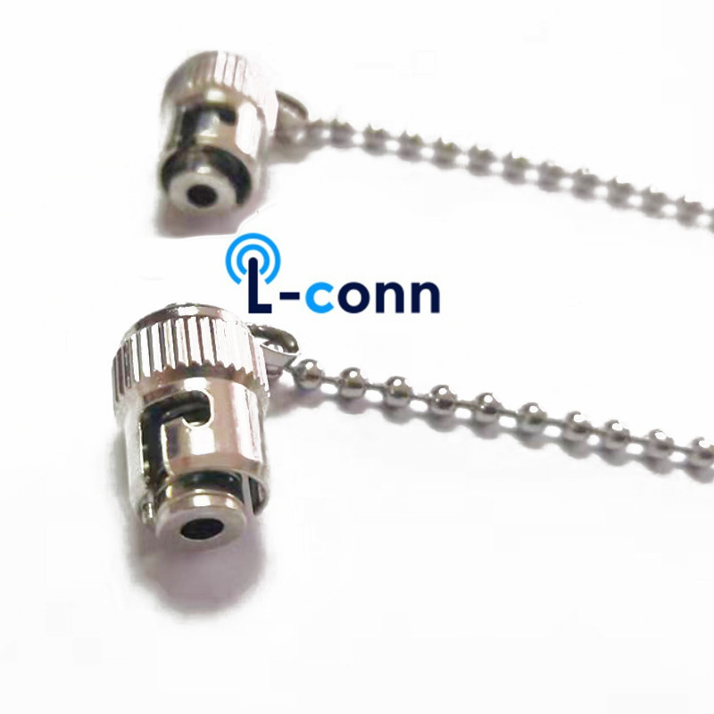 fiber optic quick connector fibre optical SC/FC/ST/LC Connectors Metal Dust Cap Cover Protector with Chain