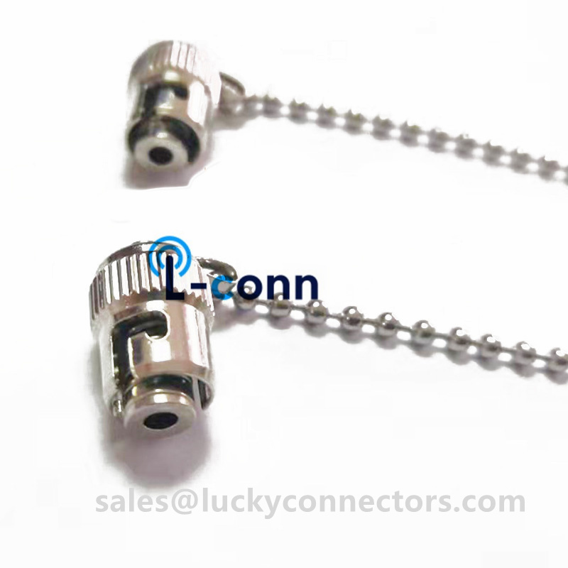 fiber optic quick connector fibre optical SC/FC/ST/LC Connectors Metal Dust Cap Cover Protector with Chain