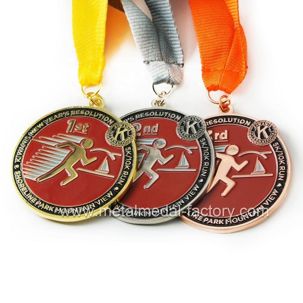 Custom Cheap Metal Competition photo Finisher hanging tungsten medals for kids