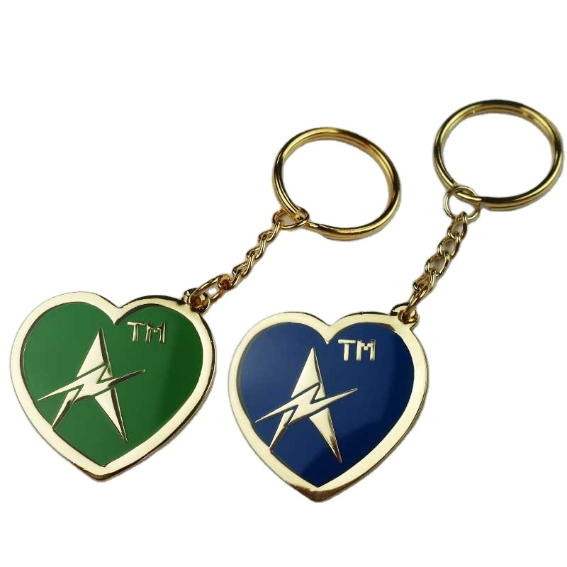 Brazil accessories material metal nickel black keyrings heart shaped keychains