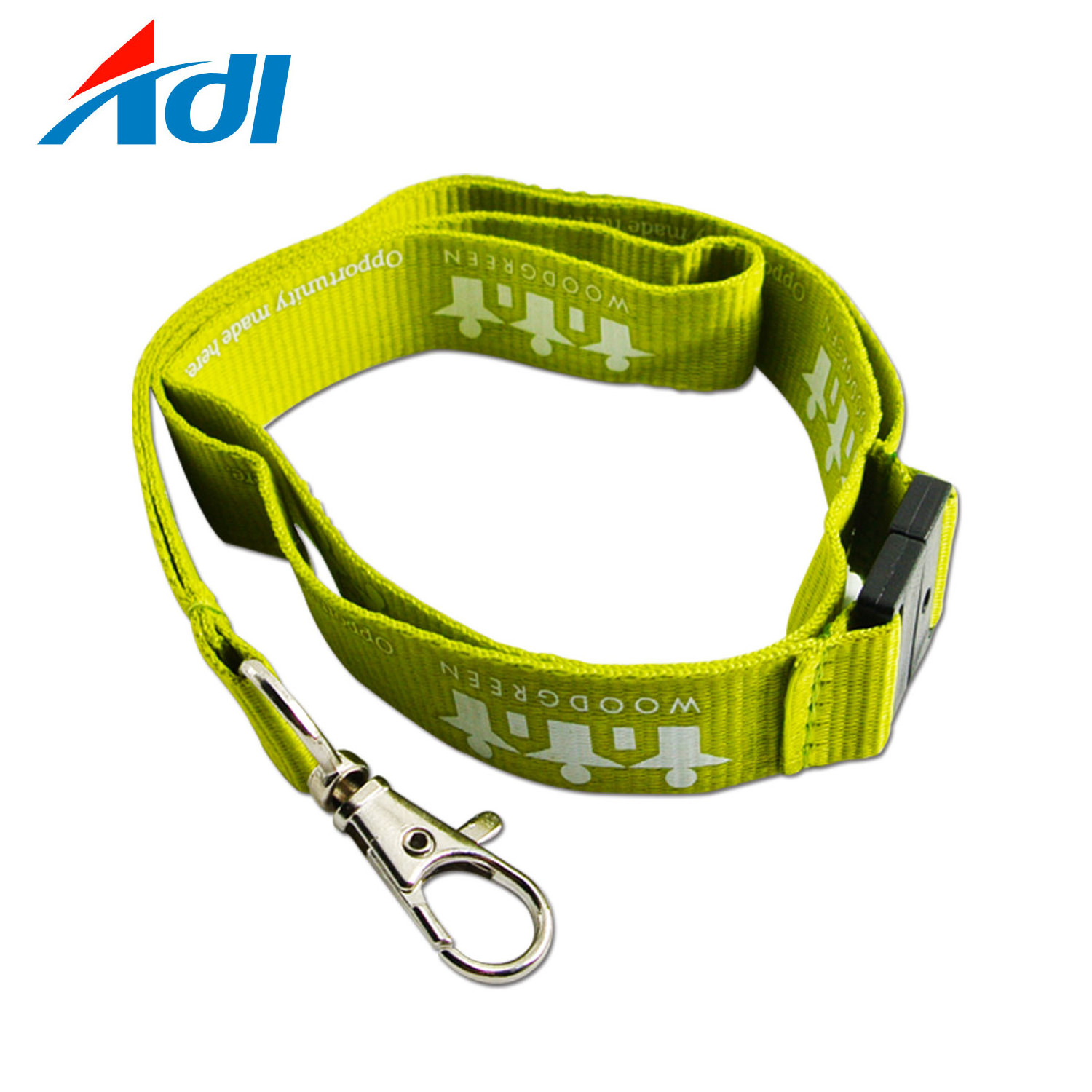 Custom aviation parts gold reflective reflective cotton lanyard cord