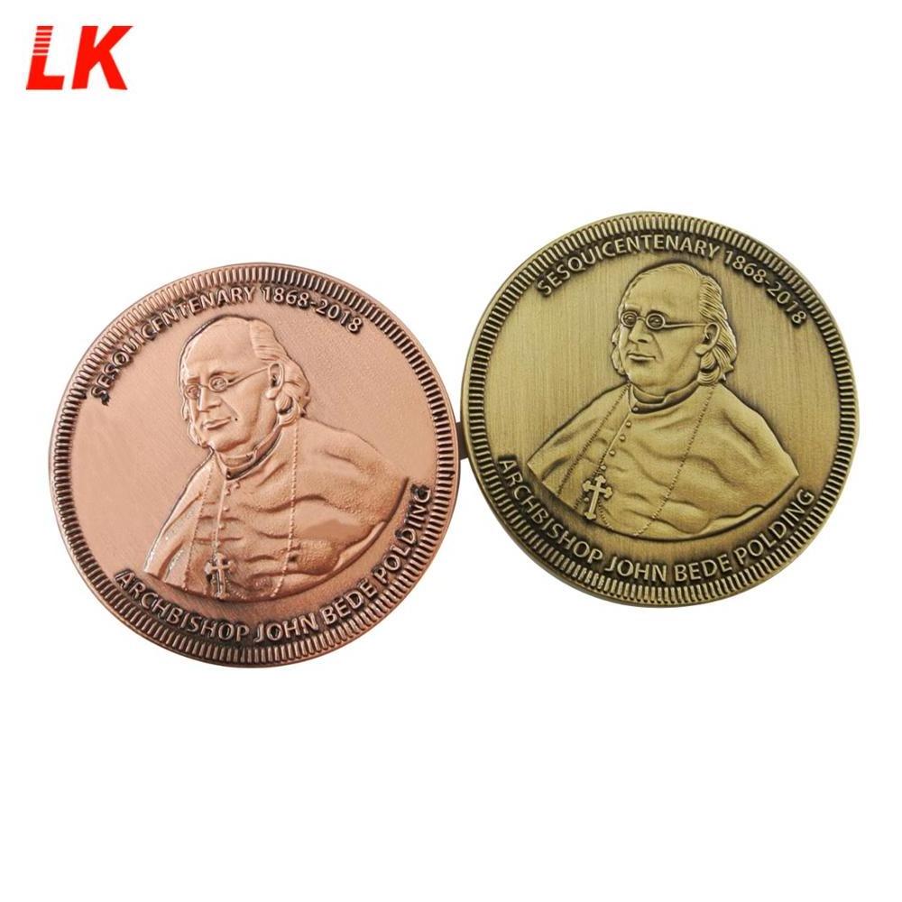 Custom Made Antique free copper Metal Commemorative coin collection