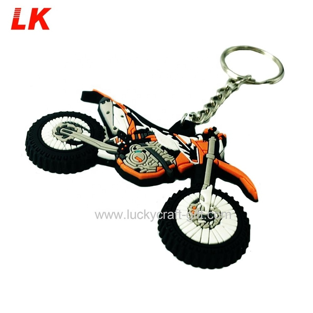 china 2D custom scale model shaped soft pvc logo rubber mobility scooter keychain