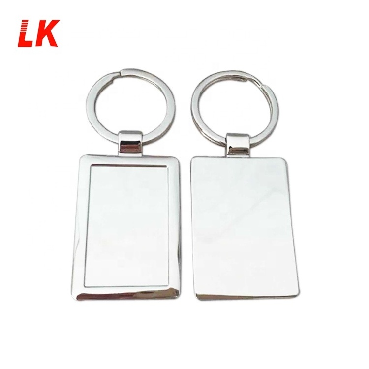 munufacturering print Laser stainless steel engraved metal keychain