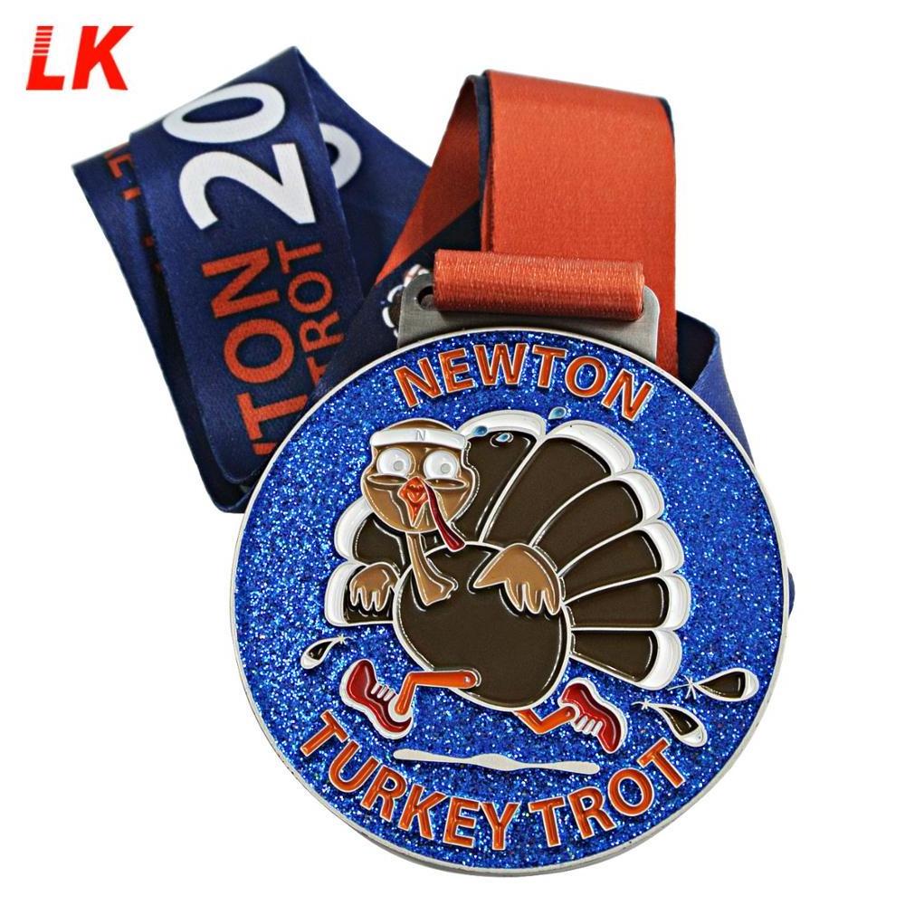 High Quality bratish Custom Sport Thanksgiving Turkey Trot souvenir Medal