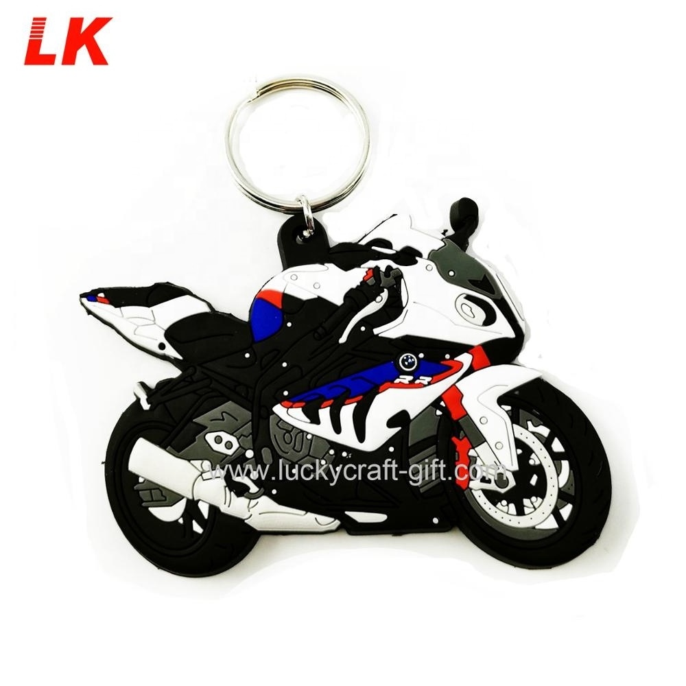 china 2D custom scale model shaped soft pvc logo rubber mobility scooter keychain