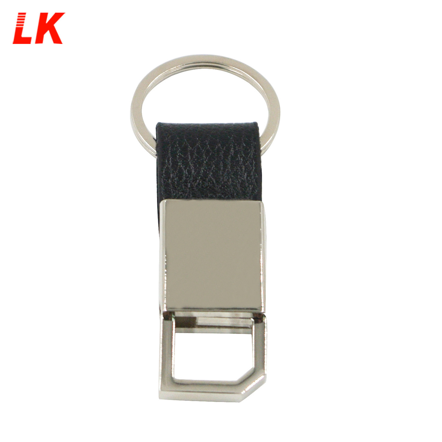 Luxury OEM Custom Blank Leather Metal Car part Keychain With clasp