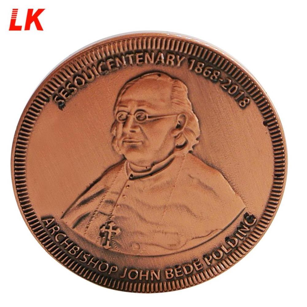 Custom Made Antique free copper Metal Commemorative coin collection