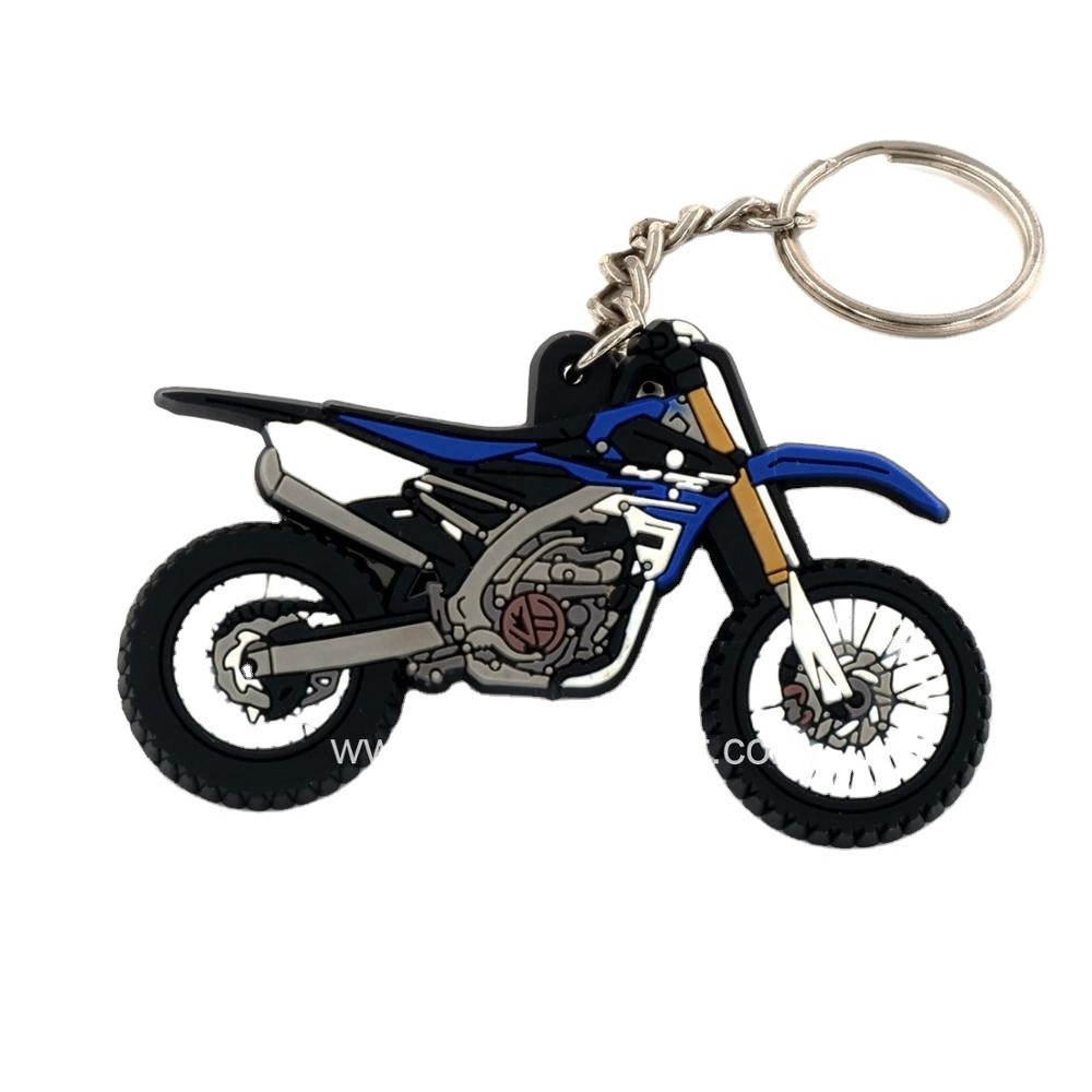 china 2D custom scale model shaped soft pvc logo rubber mobility scooter keychain