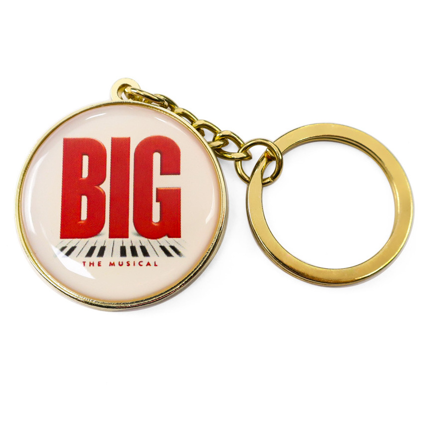 Factory Custom Stainless Steel Metal epoxy resin keychain