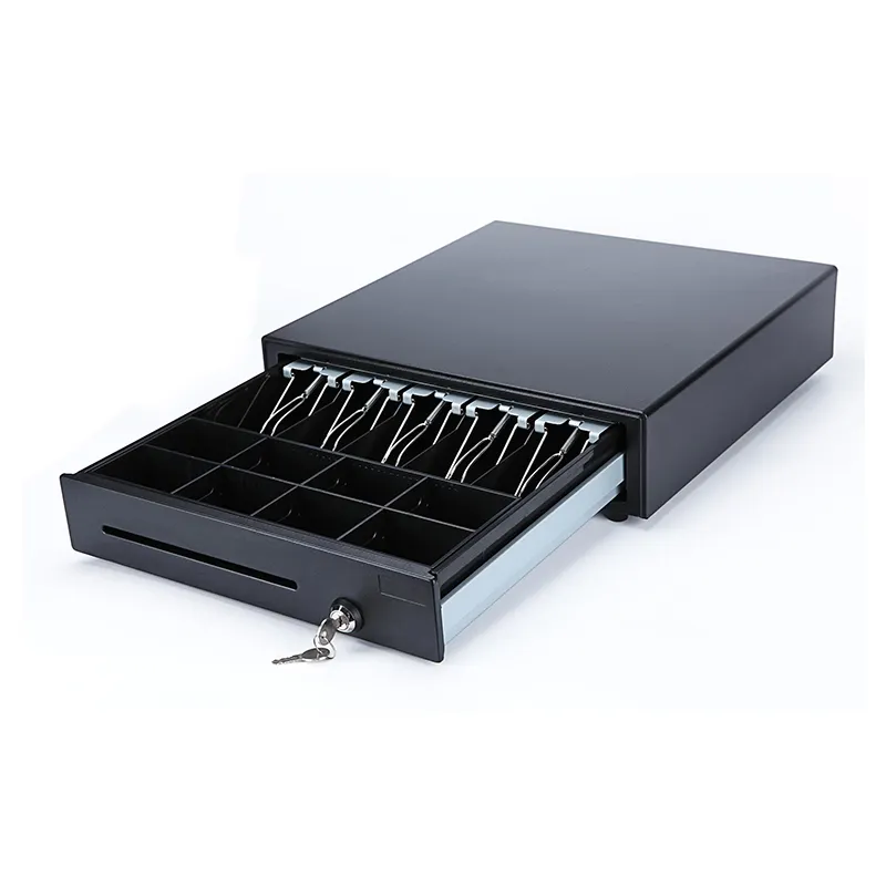 Hot Selling Supermarket POS Systems Cash Drawer 12V Money Lock Box Cash Register for sale