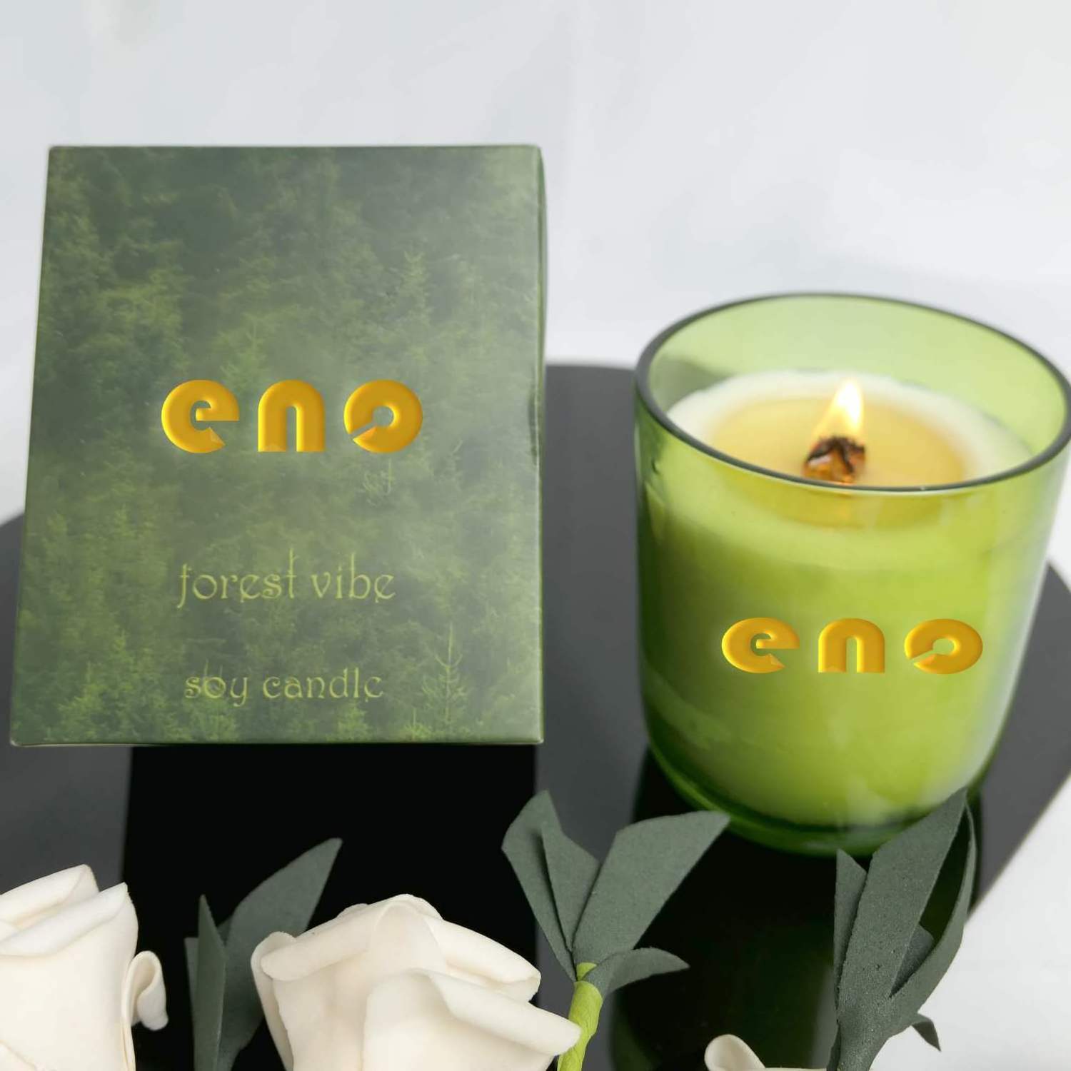 ENO Hot Seller aroma products natural forest woody fragrance fragrance 8oz candle Custom soybean wax Scented candle