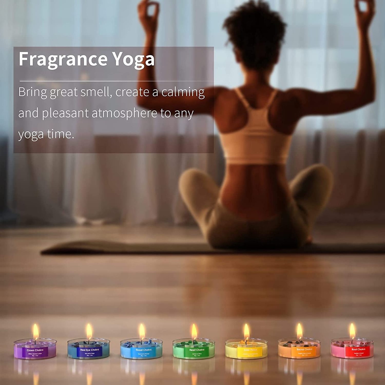 Wholesale 7 Day Mega Glass Rainbow Color Devotional Religious Prayer Candle Candles Scent Pack of Aromatherapy Candle Set