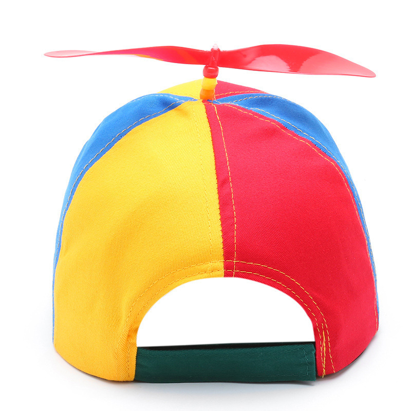 Colorful Patchwork Custom Design Cotton Funny Baseball Cap Children Propeller Hats