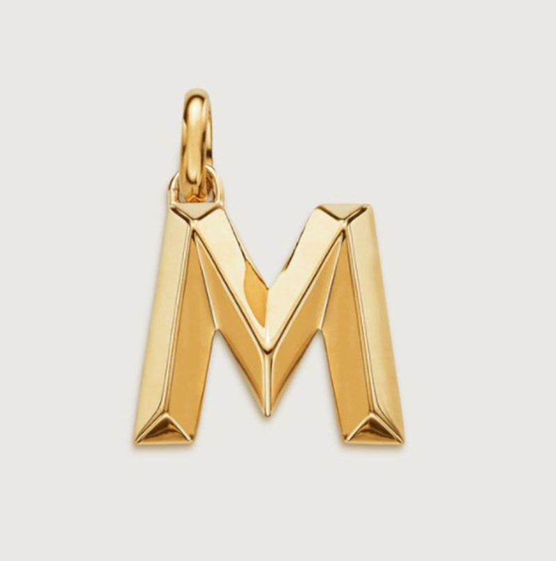 Customize jewelry stainless steel gold plated hiphop alphabet pendant wholesale supplies