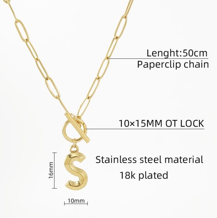 Customize jewelry stainless steel gold plated hiphop alphabet pendant wholesale supplies