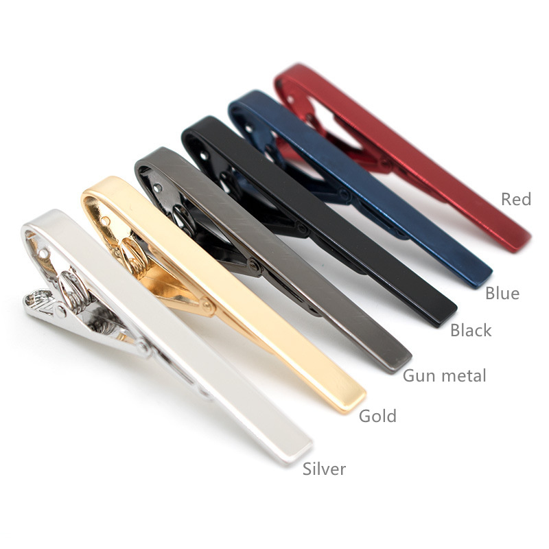 Classical tie clips custom logo gold plated brass material