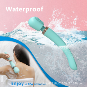 New smart rechargeable waterproof electric double side body cleaning silicone massage bath brush