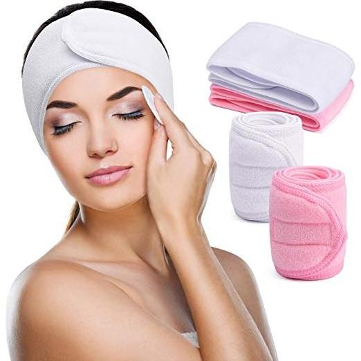 Custom Logo Soft Bamboo Cotton Adjustable Closure Spa Hair Headband