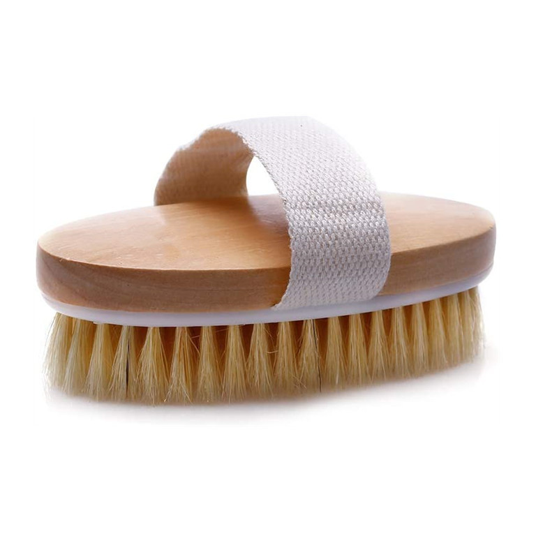 Natural Bristle Skin Body Brush Foot Dead Dry Skin Massage Scrubber Shower Rubbing Brush For Bathroom Accessories